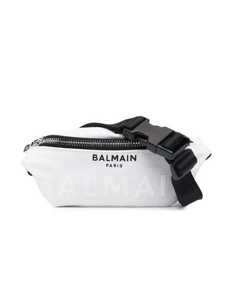 Balmain Kids поясная сумка с логотипом