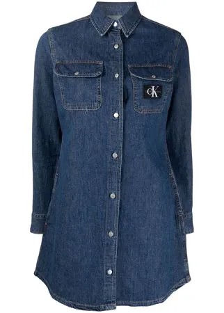 Calvin Klein Jeans джинсовое платье-рубашка