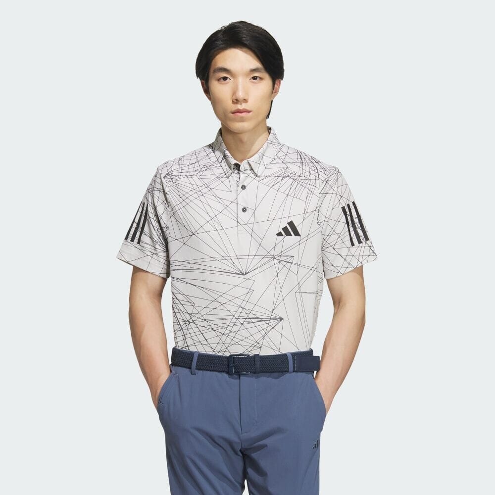 Поло Adidas Raybeam Print Dry Polo, белый