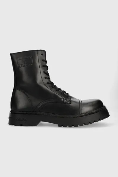Кожаные туфли TJM CASUAL BOOT Tommy Jeans, черный