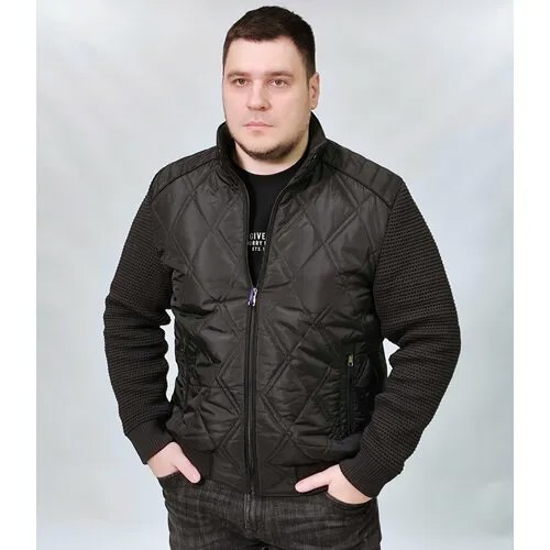 Бомбер FUSARO ANTONIO, размер 54, черный