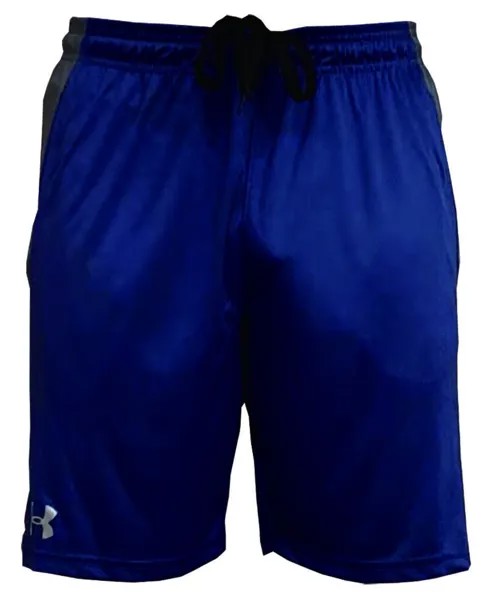 Мужские двухцветные баскетбольные шорты Under Armour для спортивного зала с мышцами Royal Blue L