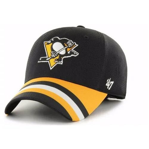 Бейсболка 47BRAND Jersey Solo Pittsburgh Penguins (черный) H-NHLJS15ZME-BK