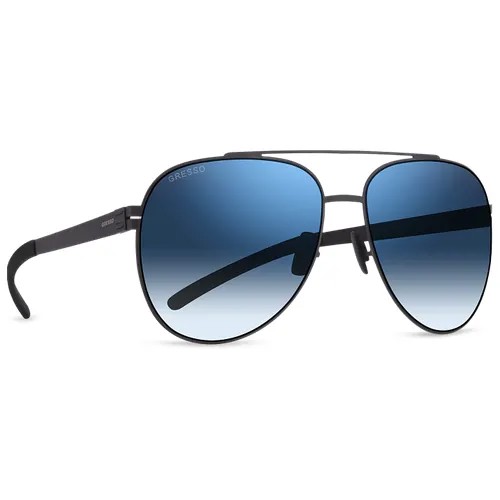 Солнцезащитные очки Gresso, авиаторы, с защитой от УФ, черный