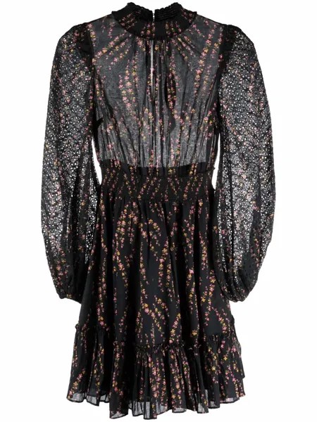 ByTiMo floral-print puff-sleeved dress