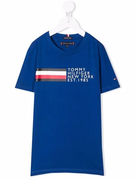 Tommy Hilfiger Junior футболка из органического хлопка с логотипом