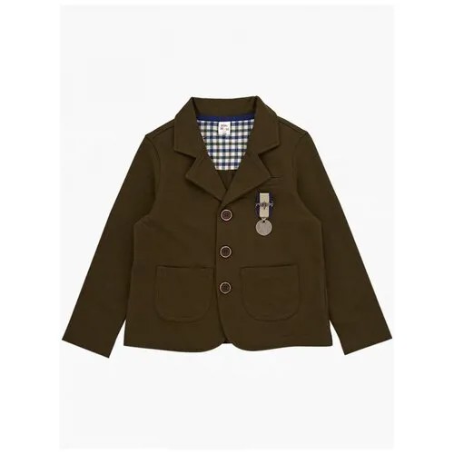 Пиджак для мальчика Mini Maxi, модель 7712, цвет хаки, размер 104