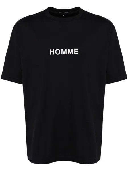 Comme des Garçons Homme футболка из хлопка с принтом Homme, черный