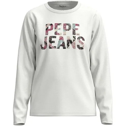 Лонгслив Pepe Jeans, хлопок, размер L, белый