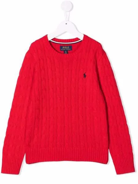 Ralph Lauren Kids джемпер фактурной вязки