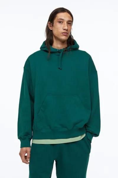 Хлопковая толстовка оверсайз H&M