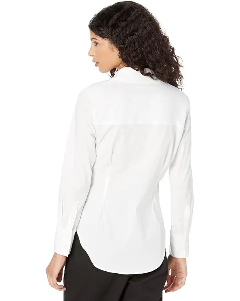Рубашка MANGO Sofia Button-Up Shirt, естественный