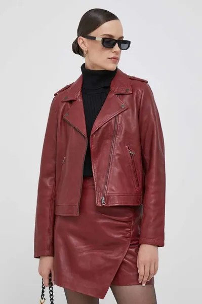 Мотоциклетная куртка Pepe Jeans, гранат