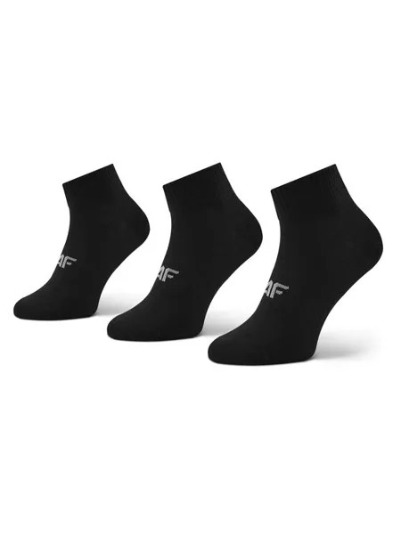 Комплект из 3 высоких женских носков 4F, черный