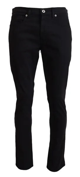 Джинсы BRIAN DALES Черные хлопковые зауженные мужские повседневные джинсовые брюки IT46/W32/S 230 долларов США