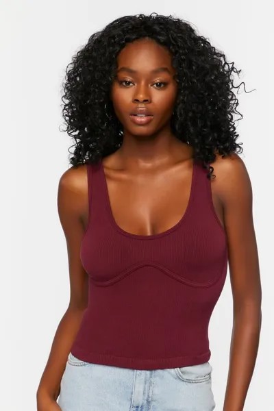 Бесшовная майка под грудью Forever 21, мерло