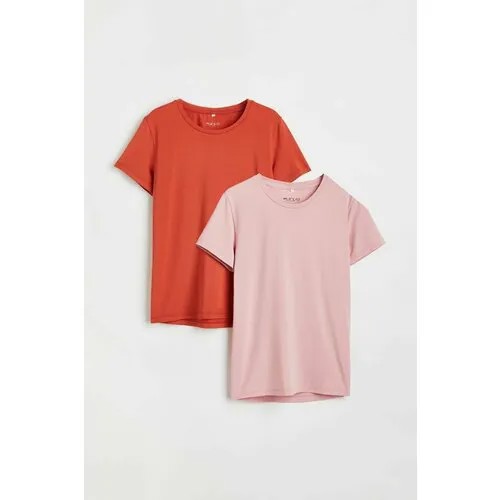 Футболка H&M Весна-лето 2023, размер 134/140, оранжевый