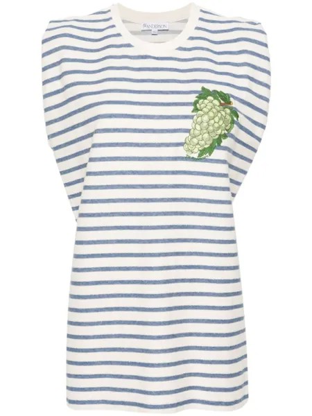 JW Anderson махровый топ Grape, белый