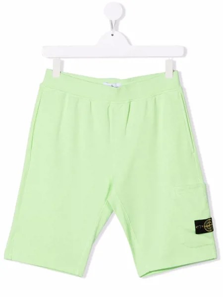 Stone Island Junior спортивные шорты с логотипом Compass