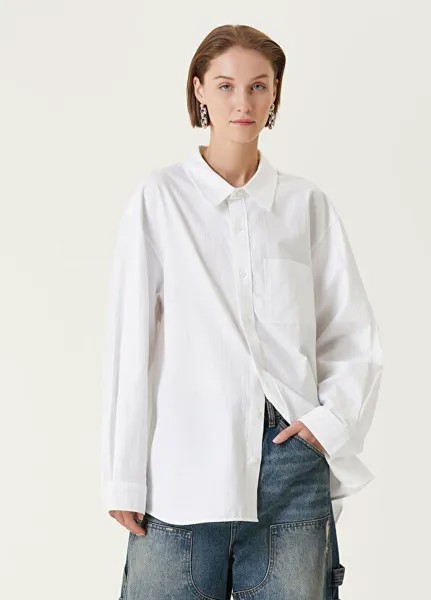 Жаккардовая рубашка оверсайз с монограммой Marc Jacobs, белый
