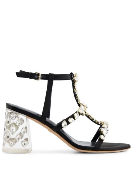 Атласные босоножки Diamond Dip Giambattista Valli, черный