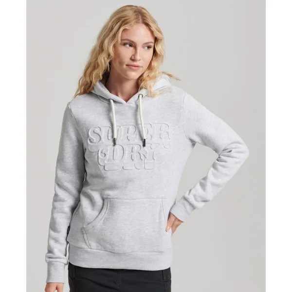 Худи Superdry Vintage Cooper Emboss, серый