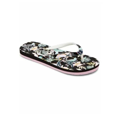 Детские Сланцы Roxy Pebbles, Цвет черный, Размер 30
