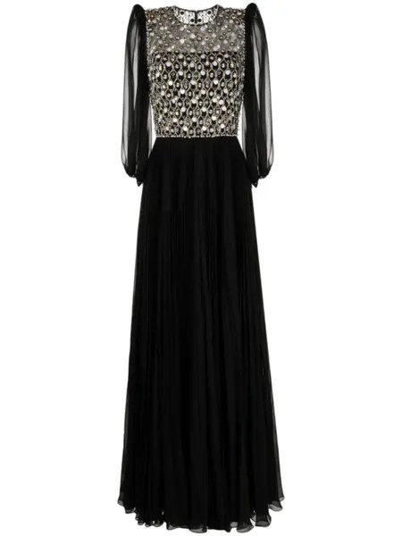 Вечернее платье Orla с кристаллами Jenny Packham, черный
