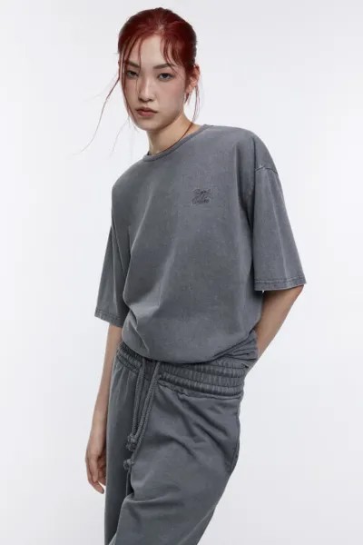 Футболка oversize спортивная с вышивкой