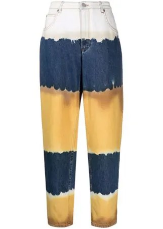 Alberta Ferretti джинсы в стиле колор-блок с завышенной талией