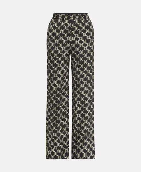 Атласные брюки Karl Lagerfeld, черный