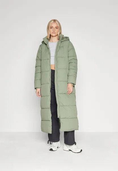 Зимнее пальто PCKATJA LONG PUFFER JACKET Pieces, морские брызги