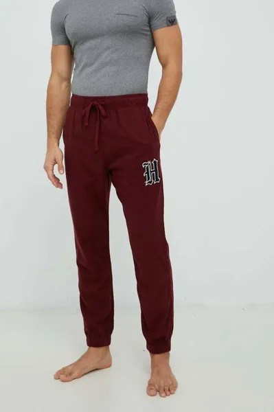 Компания Холлистер пижамные штаны Hollister Co., бордовый