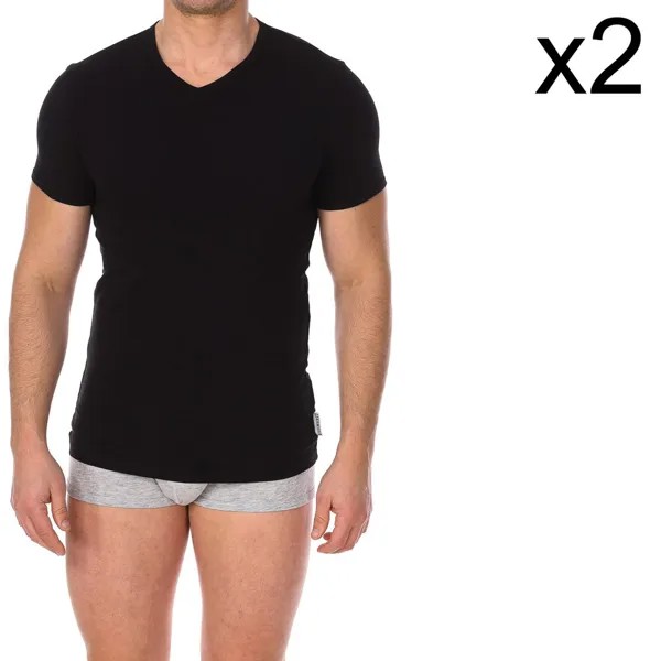 Футболка Bikkembergs Essential BKK1UTS02BI T-shirt 2 units, черный