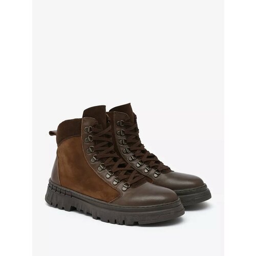Ботинки берцы 4x4 Shoes, размер 44, коричневый