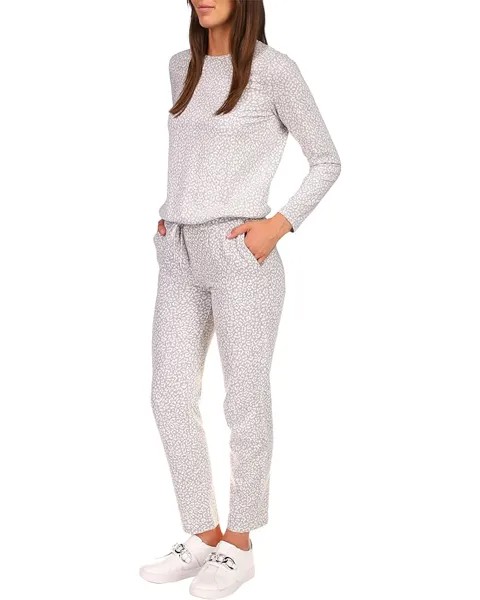 Футболка с длинным рукавом Michael Kors Cheetah Jacquard Elastic Long Sleeve Tee, цвет Pearl Heather