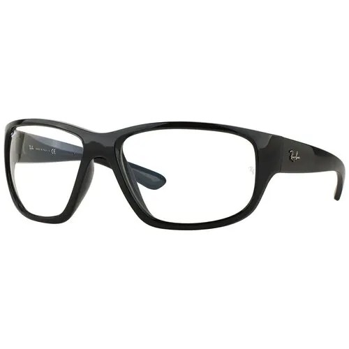 Солнцезащитные очки Ray-Ban, прямоугольные, оправа: пластик, с защитой от УФ, устойчивые к появлению царапин, черный