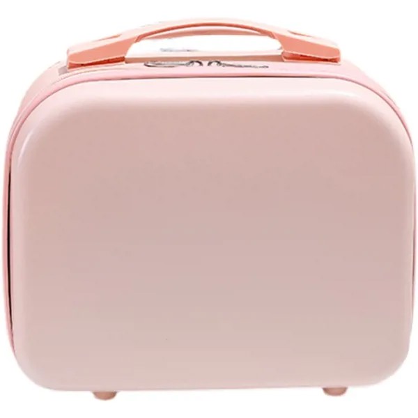 Ящик для хранения, 14-дюймовый мужской и женский чемодан из ПВХ, искусственный материал, милая косметика, маленькая легкая конфета, для путешествий