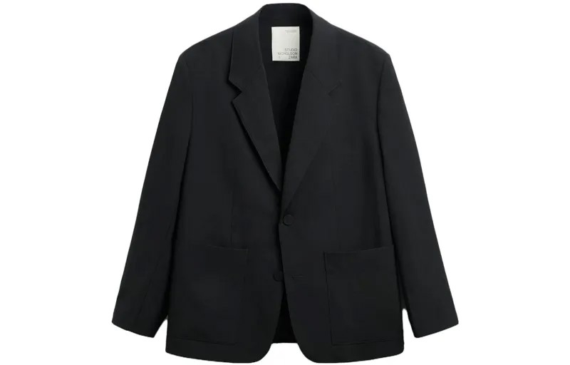 Мужской деловой костюм Studio Nicholson Co-brand, черный Zara, черный