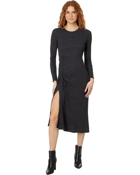 Платье Michael Stars Ilia Ruched Tie Maxi, цвет Charcoal