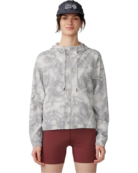Куртка Mountain Hardwear Sunshadow Full Zip, цвет Grey Ice Spore Dye Print