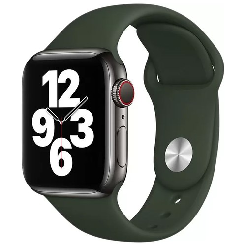 Ремешок силиконовый Cyprus Green Sport Band (Кипрский зелёный) Apple Watch 40mm (38mm; 41mm) MG423ZM/A
