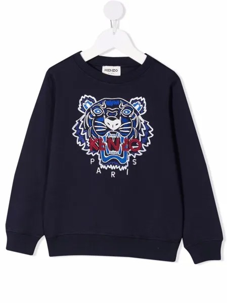 Kenzo Kids толстовка с вышитым логотипом