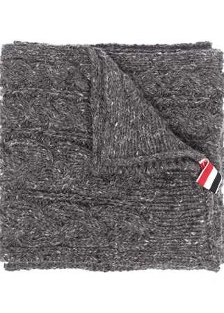 Thom Browne шарф фактурной вязки