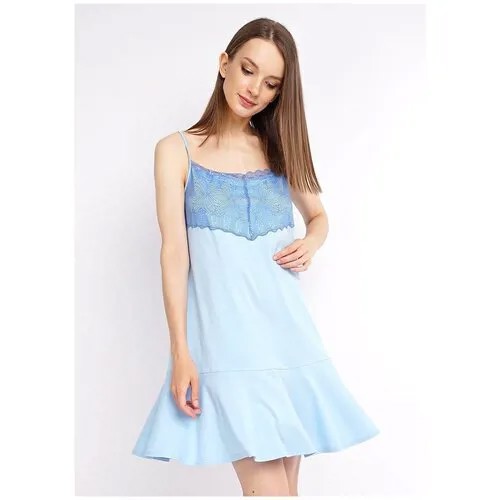 Сорочка женская CLEVER голубая, размер 46