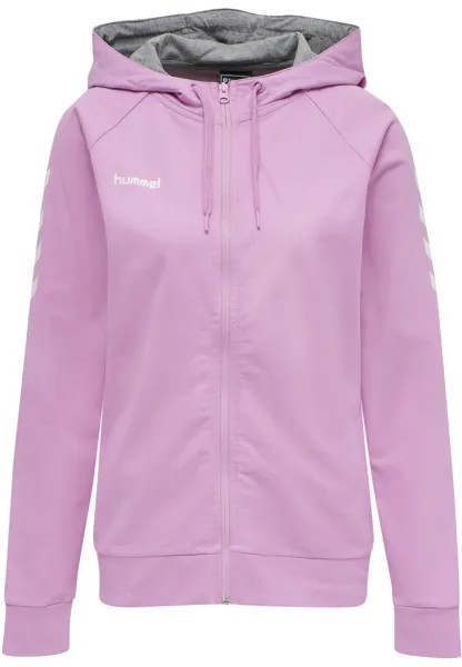 Толстовка Hummel Baumwoll Hoodie Hmlgo Cotton Zip Hoodie Woman, цвет ORCHID