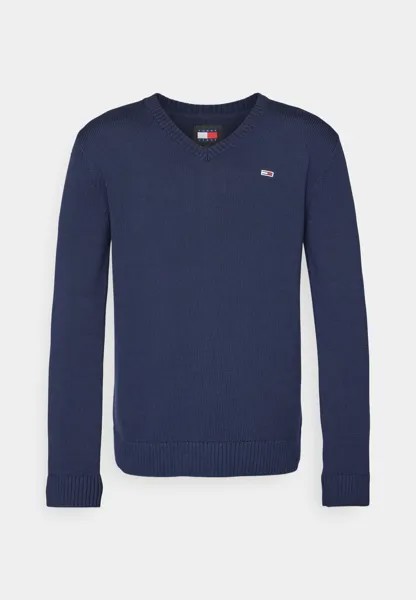 Джемпер SLIM ESSENTIAL V NECK Tommy Hilfiger, темно-синий