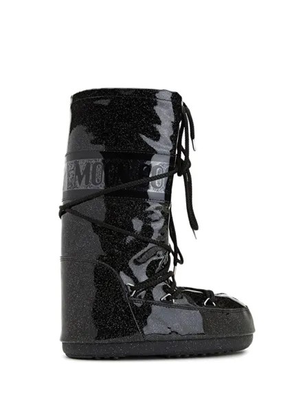 Черные женские зимние ботинки icon glitter Moon Boot