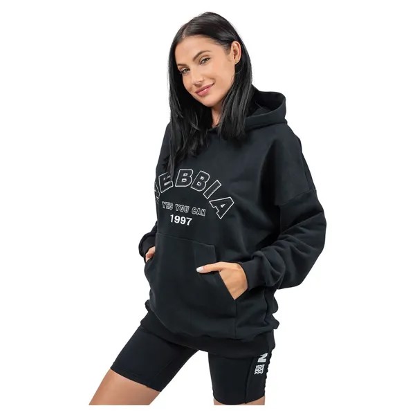 Худи Nebbia Branded Oversized Gym Rat, черный