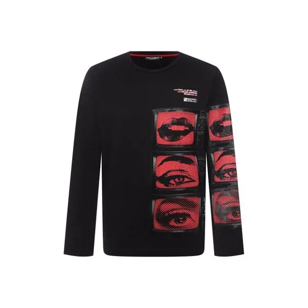 Хлопковый лонгслив Dolce & Gabbana